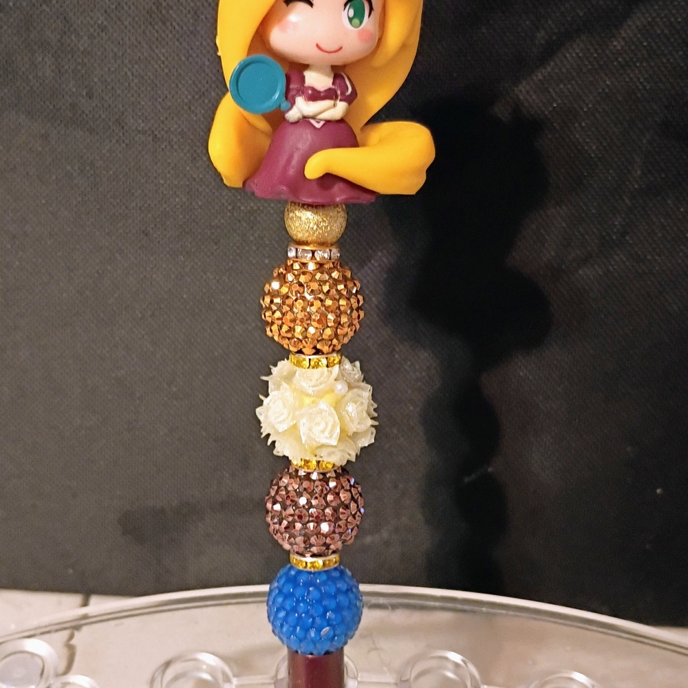 Colorful Character Beaded Pen